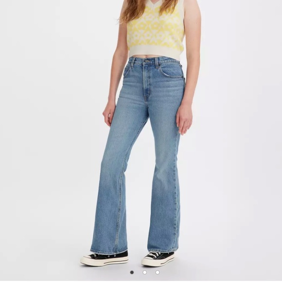 Levi's Blue Flare & Wide Leg Jeans - Picture 2 of 4